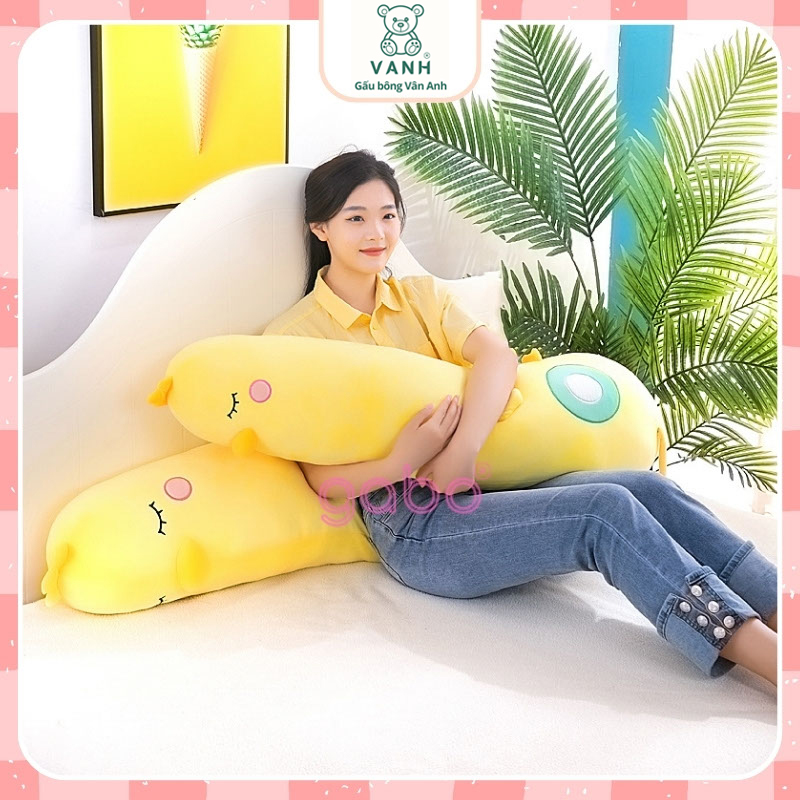 Xưởng sản xuất kinh doanh thú bông quà tặng Quảng Châu cao cấp Gấu bông Vịt nhồi bông Gối Ôm Gà Vịt Size 1m2