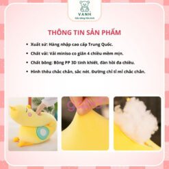 Gấu bông Vịt nhồi bông Gối Ôm Gà Vịt Size 1m2 4 Gấu bông Vịt nhồi bông Gối Ôm Gà Vịt Size 1m2