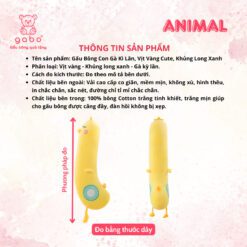 Gấu bông Vịt nhồi bông Gối Ôm Gà Vịt Khủng Long Xanh Size 1m2