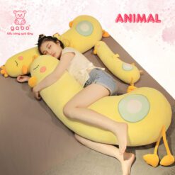 Gấu bông Vịt nhồi bông Gối Ôm Gà Vịt Khủng Long Xanh Size 1m2