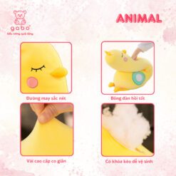 Gấu bông Vịt nhồi bông Gối Ôm Gà Vịt Khủng Long Xanh Size 1m2