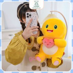 Gấu Bông Rồng Vàng Vô Tri - Rồng Sữa NaiLong Ôm Tim 5 Rồng Vàng Vô Tri - Rồng Sữa NaiLong Ôm Tim