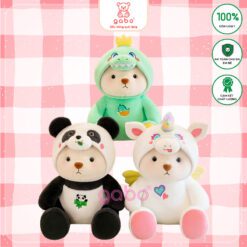 Gấu Bông Lena cosplay kì lân, Lena Rồng xanh, Lena Gấu trúc,