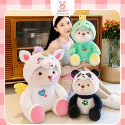 Gấu Bông Lena cosplay kì lân, Lena Rồng xanh, Lena Gấu trúc,