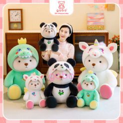 Gấu Bông Lena cosplay kì lân, Lena Rồng xanh, Lena Gấu trúc,