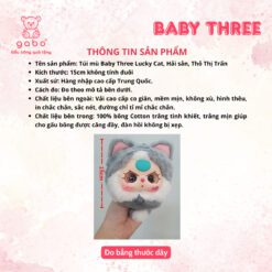 Bé Ba Mèo Thần Tài Lucky Cat Mini, BlindBox Thỏ Thị Trấn
