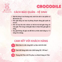 Gấu Bông Cá Sấu Lưng Gai Siêu To Khổng Lồ Có Khoá Kéo