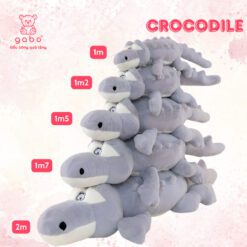 Gấu Bông Cá Sấu Lưng Gai Siêu To Khổng Lồ Có Khoá Kéo