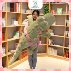 Gấu Bông Cá Sấu Lưng Gai Siêu To Khổng Lồ Có Khoá Kéo 5 Gấu Bông Cá Sấu Lưng Gai Siêu To Khổng Lồ Có Khoá Kéo