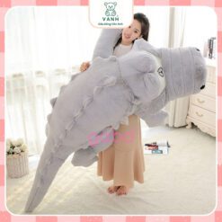 Gấu Bông Cá Sấu Lưng Gai Siêu To Khổng Lồ Có Khoá Kéo 4 Gấu Bông Cá Sấu Lưng Gai Siêu To Khổng Lồ Có Khoá Kéo
