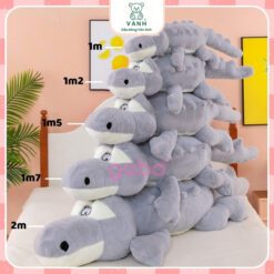 Gấu Bông Cá Sấu Lưng Gai Siêu To Khổng Lồ Có Khoá Kéo 3 Gấu Bông Cá Sấu Lưng Gai Siêu To Khổng Lồ Có Khoá Kéo