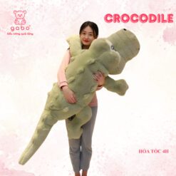 Gấu Bông Cá Sấu Lưng Gai Siêu To Khổng Lồ Có Khoá Kéo
