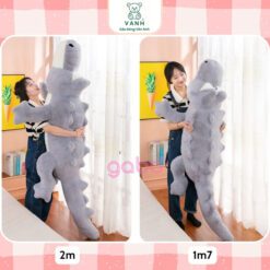 Gấu Bông Cá Sấu Lưng Gai Siêu To Khổng Lồ Có Khoá Kéo 2 Gấu Bông Cá Sấu Lưng Gai Siêu To Khổng Lồ Có Khoá Kéo