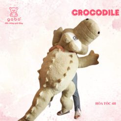 Gấu Bông Cá Sấu Lưng Gai Siêu To Khổng Lồ Có Khoá Kéo