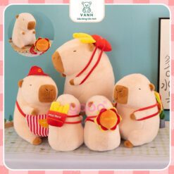 Gấu Bông Capybara Balo Khoai Tây, Capybara Đồ Ăn Nhanh