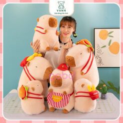 Gấu Bông Capybara Balo Khoai Tây, Capybara Đồ Ăn Nhanh
