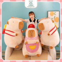 Gấu Bông Capybara Balo Khoai Tây, Capybara Đồ Ăn Nhanh