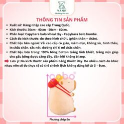 Gấu Bông Capybara Balo Khoai Tây, Capybara Đồ Ăn Nhanh