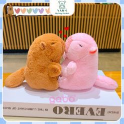 Gấu Nhồi Bông Capybara Xoay Đuôi - Chuột Lang Xanh Xoay Đuôi