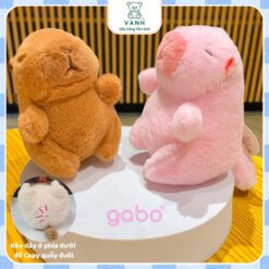 Gấu Nhồi Bông Capybara Xoay Đuôi - Chuột Lang Xanh Xoay Đuôi