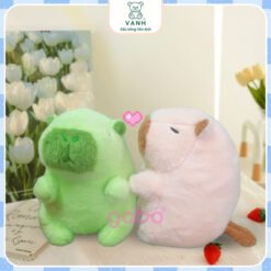 Gấu Nhồi Bông Capybara Xoay Đuôi - Chuột Lang Xanh Xoay Đuôi