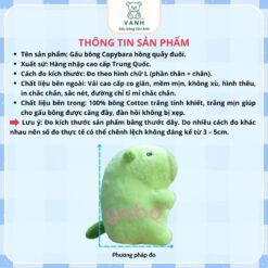 Gấu Nhồi Bông Capybara Xoay Đuôi - Chuột Lang Xanh Xoay Đuôi