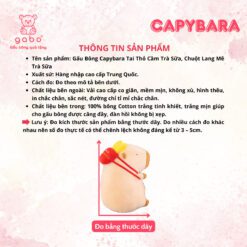 Gấu Bông Capybara Balo Khoai Tây, Capybara Đồ Ăn Nhanh