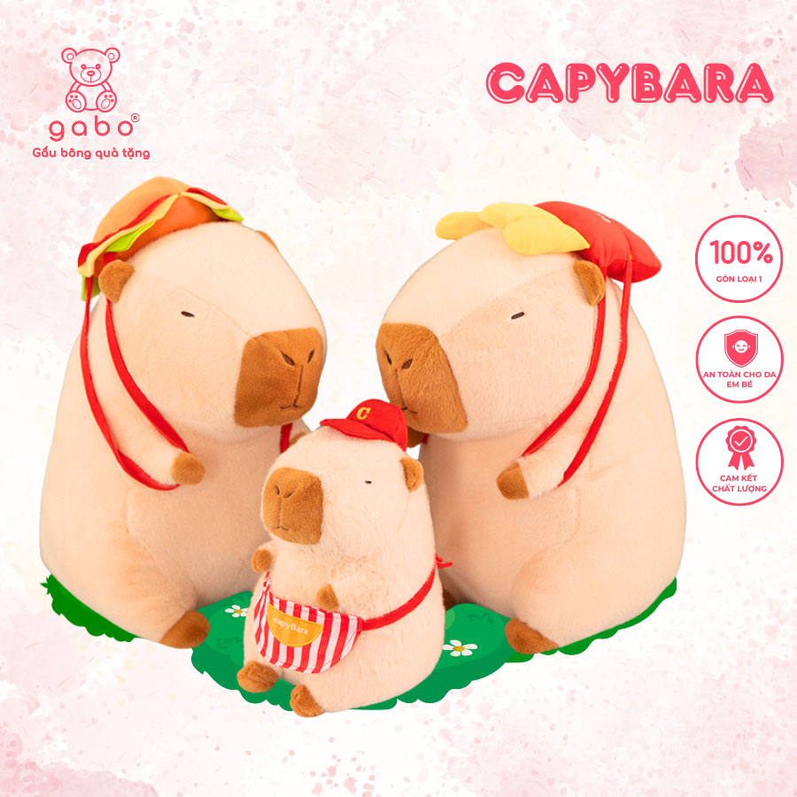 Gấu Bông Capybara Balo Khoai Tây, Capybara Đồ Ăn Nhanh