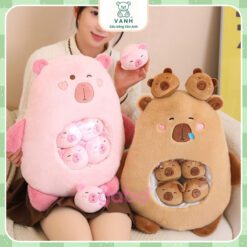 Gấu Bông Capybara Nhỏ Trong Gói Snack Đồ Chơi Capybara 45cm