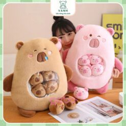 Gấu Bông Capybara Nhỏ Trong Gói Snack Đồ Chơi Capybara 45cm