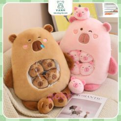 Gấu Bông Capybara Nhỏ Trong Gói Snack Đồ Chơi Capybara 45cm