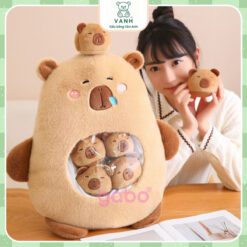 Gấu Bông Capybara Nhỏ Trong Gói Snack Đồ Chơi Capybara 45cm