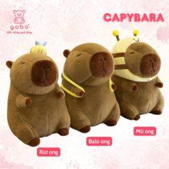 Gấu Bông Capybara Rút Ong, Chuột Mũ Ong, Capybara Ong