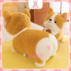 Gấu Bông Chó Corgi Chân Ngắn Cực Xinh Lông Mịn