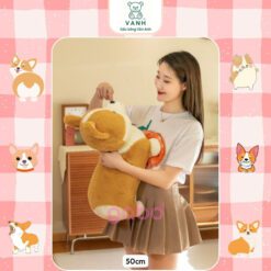 Gấu Bông Chó Corgi Chân Ngắn Cực Xinh Lông Mịn