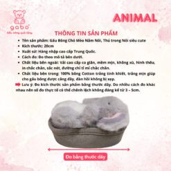 Gấu Bông Chó Mèo Nằm Nôi, Thú trong Nôi