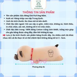 Gấu Bông Chó Pug Nằm Cao Cấp , Gối Ôm Chó Pulldog Mặt Nhăn 7 Gấu Bông Chó Pug Nằm Cao Cấp , Gối Ôm Chó Pulldog Mặt Nhăn
