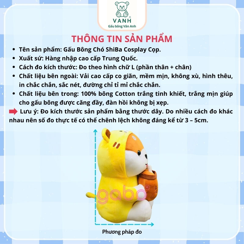 Xưởng sản xuất kinh doanh thú bông quà tặng Quảng Châu cao cấp Gấu Bông Chó ShiBa Cosplay Cọp, Hổ ôm Trà sữa