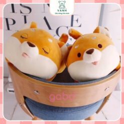 Gấu Bông Chó Shiba Vàng Mắt Híp ,Shiba Mắt Tròn Siêu Cute 6 Gấu Bông Cục Shit Nhiều Biểu Cảm