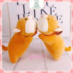 Gấu Bông Chó Shiba Vàng Mắt Híp ,Shiba Mắt Tròn Siêu Cute 4 Gấu Bông Cục Shit Nhiều Biểu Cảm