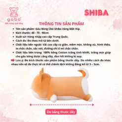 Gấu Bông Chó Shiba Vàng Mắt Híp ,Shiba Mắt Tròn Siêu Cute