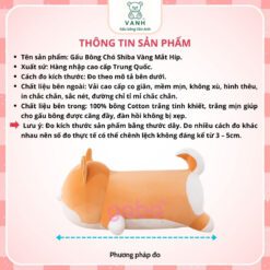 Gấu Bông Chó Shiba Vàng Mắt Híp ,Shiba Mắt Tròn Siêu Cute 7 Gấu Bông Cục Shit Nhiều Biểu Cảm