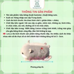 Gấu Bông Chuột Hamster, Chuột Bông Cute