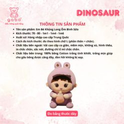 Gấu Bông Em Bé Khủng Long Ôm Bình Sữa