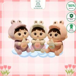 Gấu Bông Em Bé Khủng Long Ôm Bình Sữa