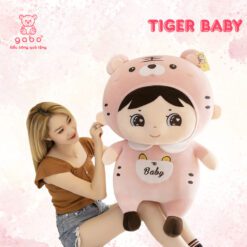 Gấu Bông Em Bé Cọp, Em Bé Mặc Áo Hổ