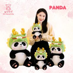 Gấu Bông Gấu Trúc Mũ Rồng, Panda Cosplay Rồng