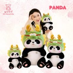 Gấu Bông Gấu Trúc Mũ Rồng, Panda Cosplay Rồng
