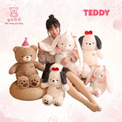 Gấu Bông Teddy Đội Nón Happy Birthday