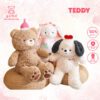 Gấu Bông Teddy Đội Nón Happy Birthday
